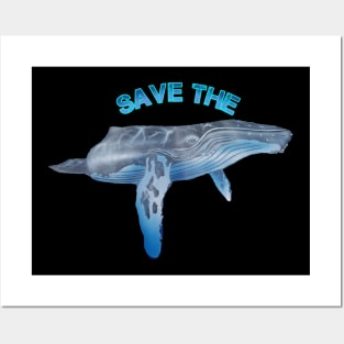 Humpback whale t-shirt designs Posters and Art